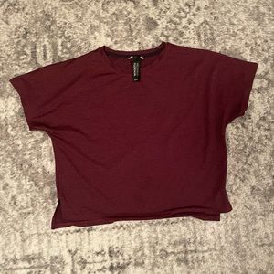 Red workout top